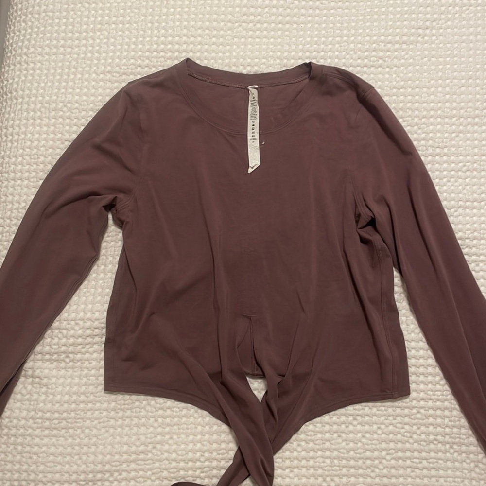 Lululemon tie front shirt